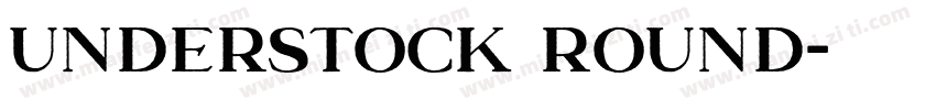 Understock Round字体转换